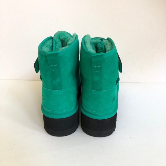 UGG WOMEN NEUMEL PLATFORM STRAP EMERALD GREEN BOOTS US 9 / EU 40 / UK 7 - Picture 4 of 7